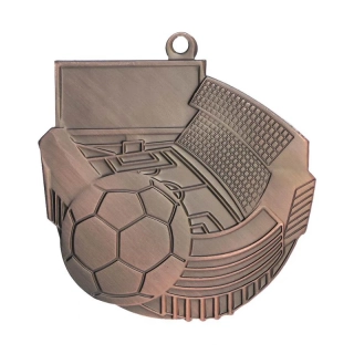 MMC6067 Bronzová futbalová medaila 60 × 56 mm