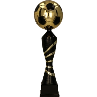 Futbalový pohár zlato-čierny 45 cm