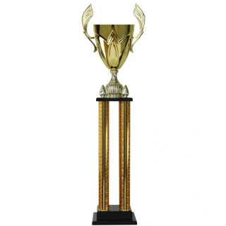 Zlatý kovový pohár 93,5 cm
