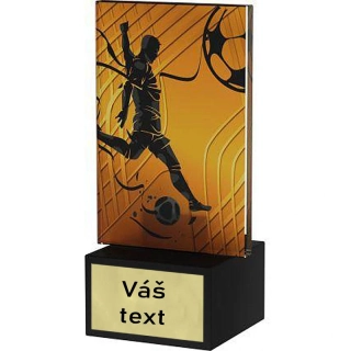 Sklenená futbalová trofej Najlepší strelec 12,5 cm