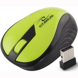 Bezdrôtová optická myš Titanum Rainbow zelená