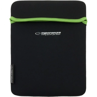 Neoprénové puzdro na tablet 9,7″ Esperanza čierno-zelené