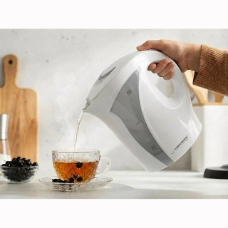 Elektrická rýchlovarná kanvica Esperanza IGUAZU 1,7 l bielo-sivá