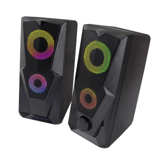Počítačové reproduktory Esperanza BAILA 2.0 s LED RAINBOW podsvietením