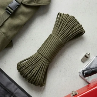 Paracord šnúra FOXTER 30 m zelená, nosnosť do 180 kg