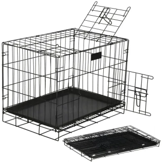 Transportná kovová klietka pre psa NUXIE PREMIUM veľkosť S 60 × 43 × 48 cm
