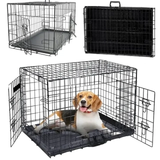 Transportná kovová klietka pre psa NUXIE PREMIUM veľkosť XL 106 x 69 x 74 cm