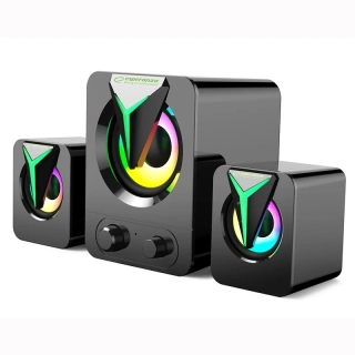 Počítačové reproduktory 2.1 Esperanza SOPRANO LED RAINBOW