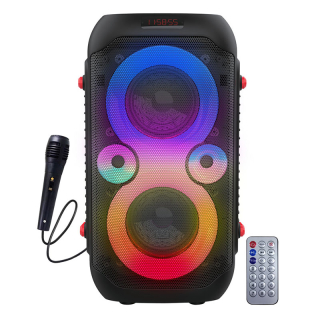 Bluetooth karaoke reproduktor Esperanza SINGER s RGB podsvietením