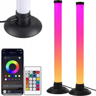 RGB LED Light Bar stolová lampa 42,5 cm s hudobným režimom a aplikáciou