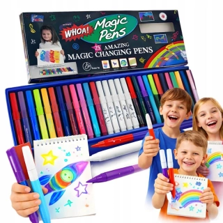 Magické fixky meniace farbu 25 ks pre deti na kreslenie a kreatívne tvorenie