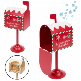 Vianočná dekoratívna poštová schránka Santa Claus 32 cm