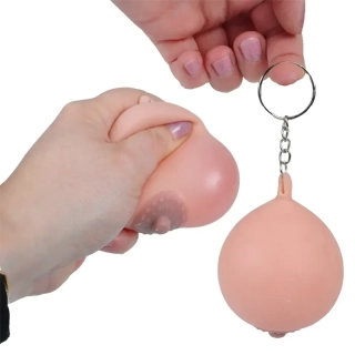 Antistresová loptička v tvare ženského prsníka 5 cm