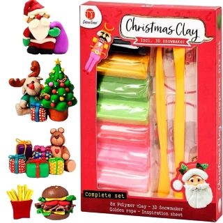 Sada polymérovej hmoty DécoTime Xmas Red