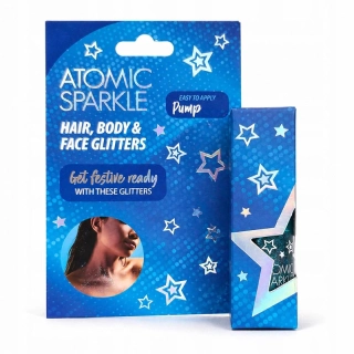 Atomic Sparkle trblietky na vlasy, telo a tvár