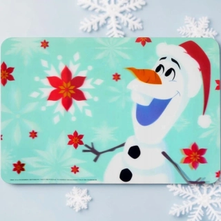 Detská podložka na stôl Disney Frozen Olaf s vianočným motívom