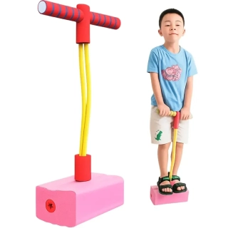 Detské penové pogo skákadlo do 70 kg ružové