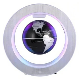 Dekoratívna LED lampa s levitujúcim magnetickým glóbusom