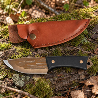 Outdoorový nôž Foxter s pevnou čepeľou a puzdrom 21/11 cm