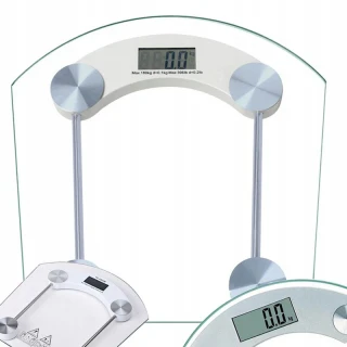 Elektronická osobná váha do 180 kg sklenená