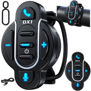 Bluetooth ovládač na riadidlá motocykla DX1 IPX6