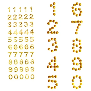 Samolepiace kamienkové čísla 0–9 – 50 ks