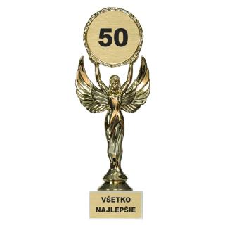 Soška Victoria s vlastným textom