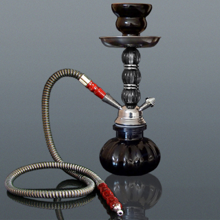 Dekoratívna váza s hadičkou - 45cm/1 čierna