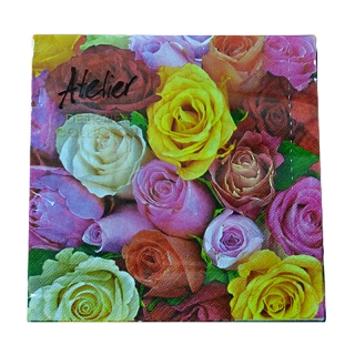 Servítky Atelier 33x33cm 20ks Rose II.