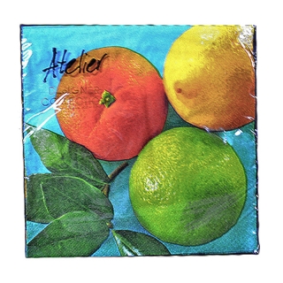 Servítky Atelier 33x33cm 20ks Citrus