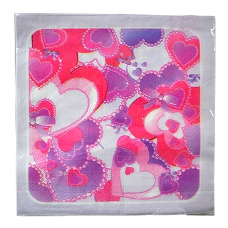 Servítky Maxx SN01573 32x32cm 20ks Srdcia