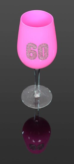 Čaša ružová "60"