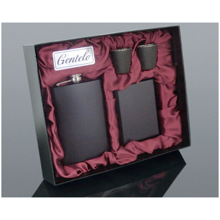 Darčeková sada BLACK ploskačka s puzdrom